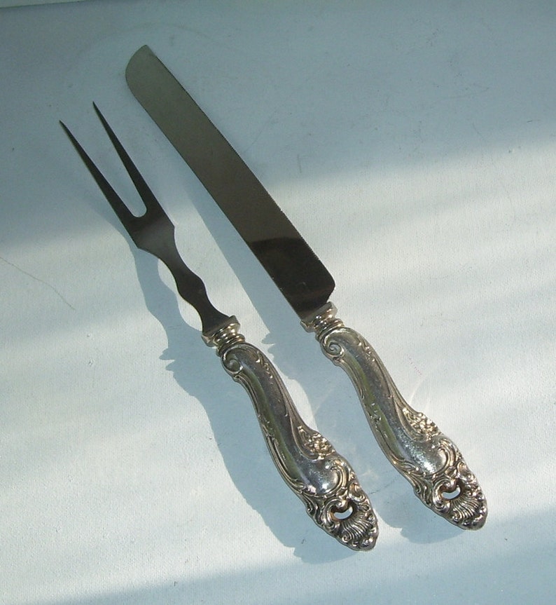 silver plate serving knife