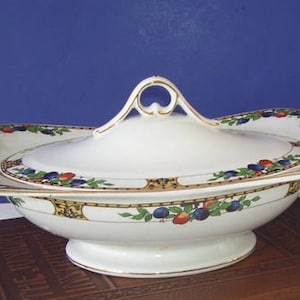 Vintage Covered China Dish, English Serving Dish, Vintage Kitchen,Decorative Covered Serving Dish, English China Dish