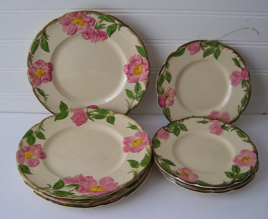 Franciscan Desert Rose Plates 4 Bread and Butter Plates 4 Salad Plates