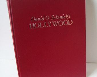 Hollywood First Edition 1980 David O. Selznick&#39;s Linen Cover Book, Poster Pictures of Famous Movie Stars, Making of Pictures, Hollywood 1926