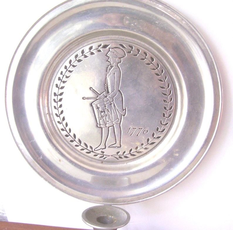 Pair Wilton Pewter RWP Candle Plate Wall Sconce's / 1776 Liberty ...