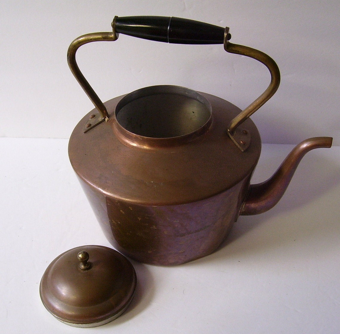 Copper and Brass Douro Tea Pot Made in Portugal Copper Etsy