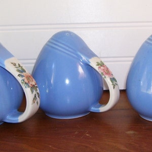 Hall Rose Parade Teapot with Large Shakers - Salt and Pepper Shakers - 3 Cup Tea Pot