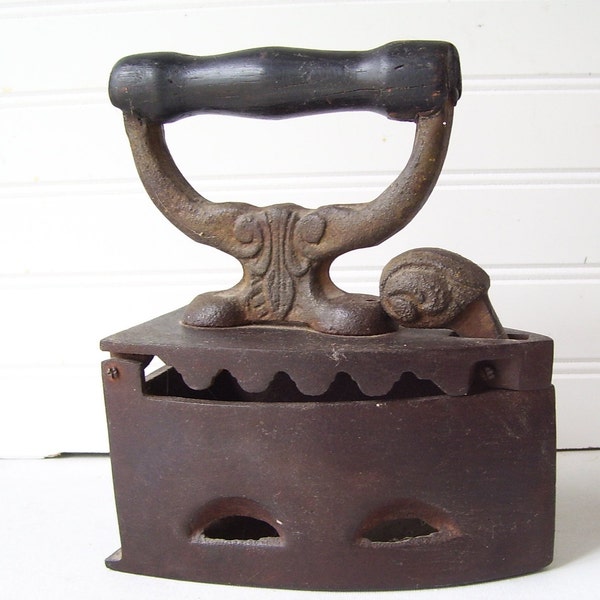 Antique Clothes Press Iron Etsy