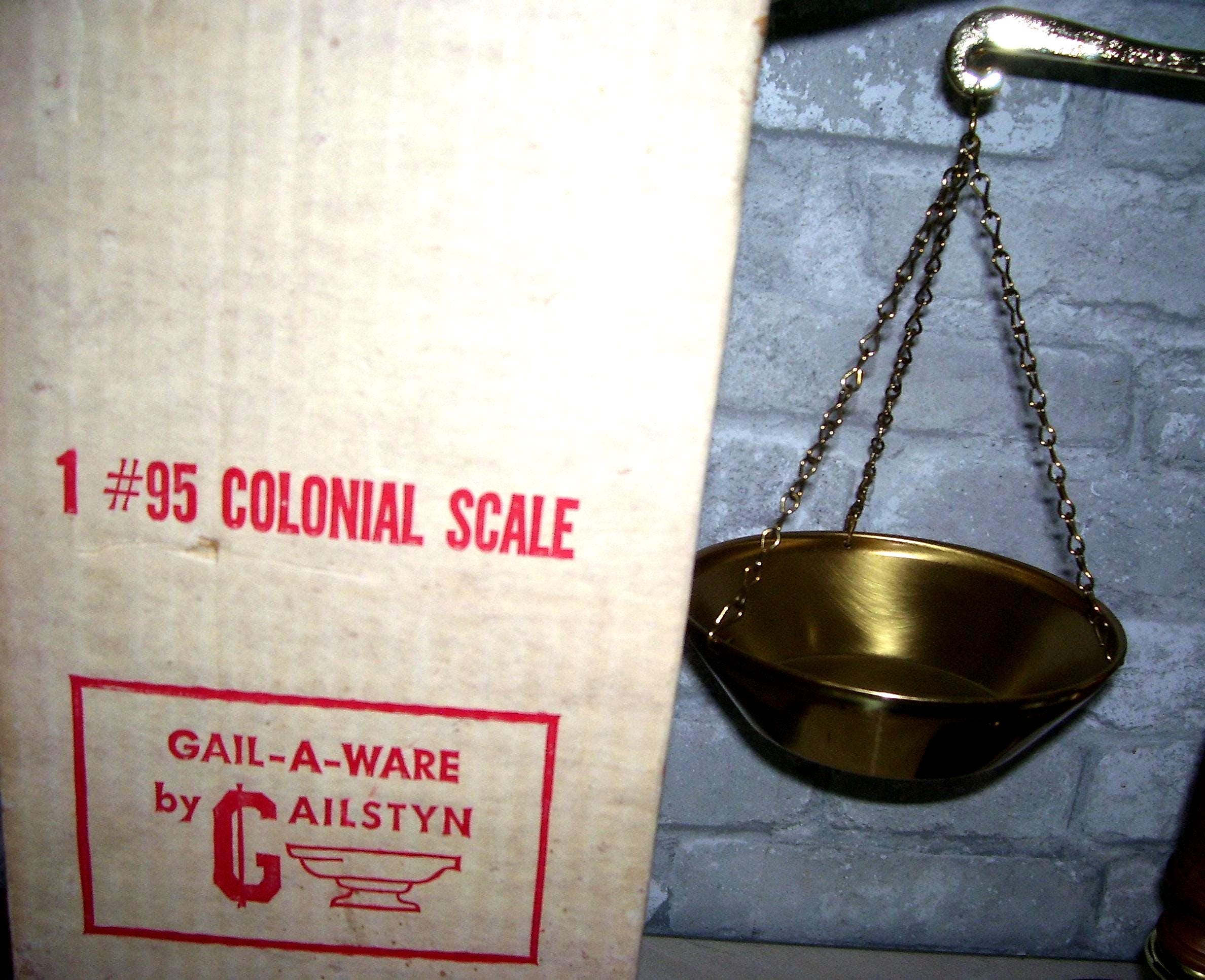 Colonial Scale Gail A Ware by Gailstyn / Brass Double Scale, Eagle Top ...