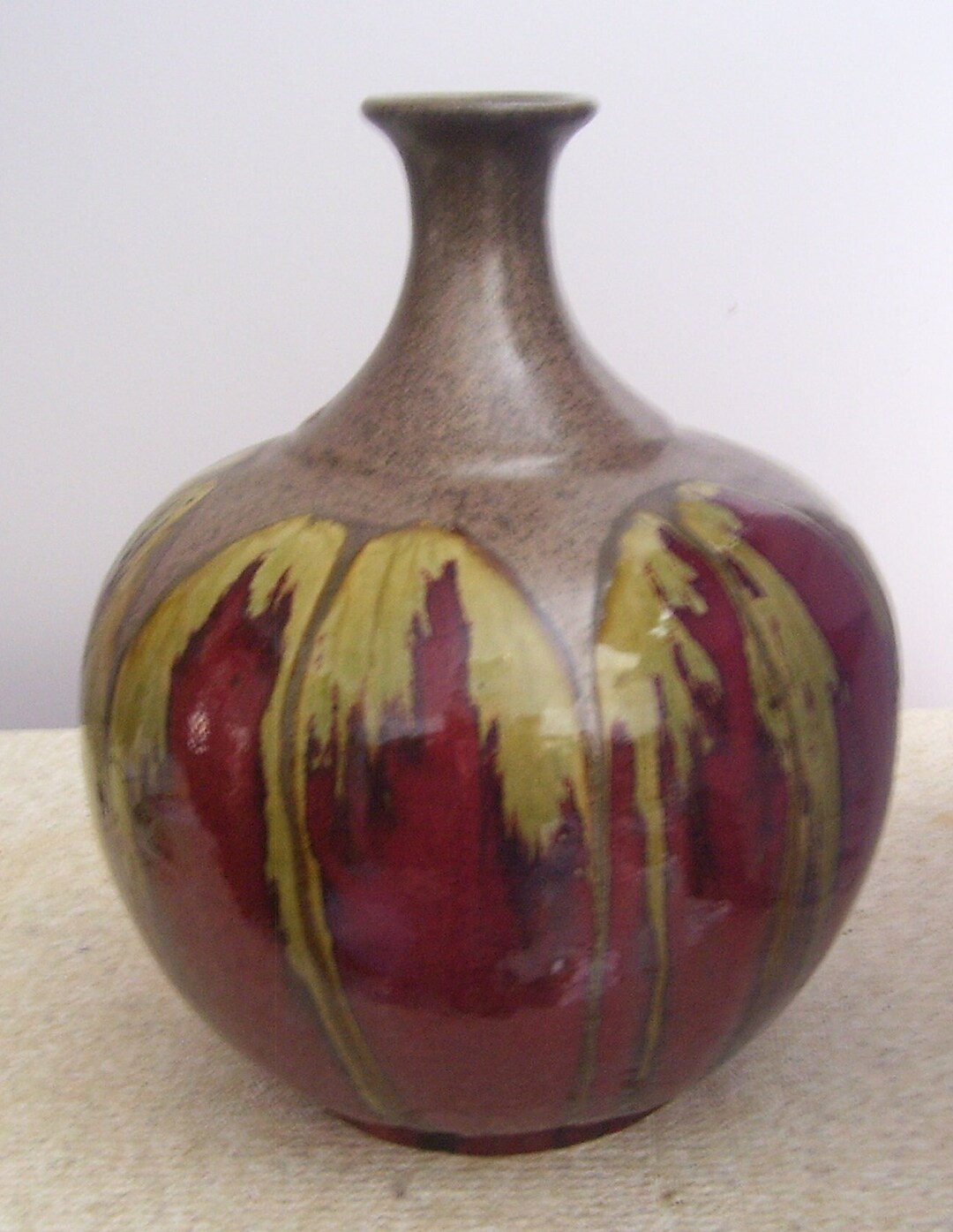 Hand Thrown Drip Glaze Pottery Colorful Vase - Western Decor - Etsy