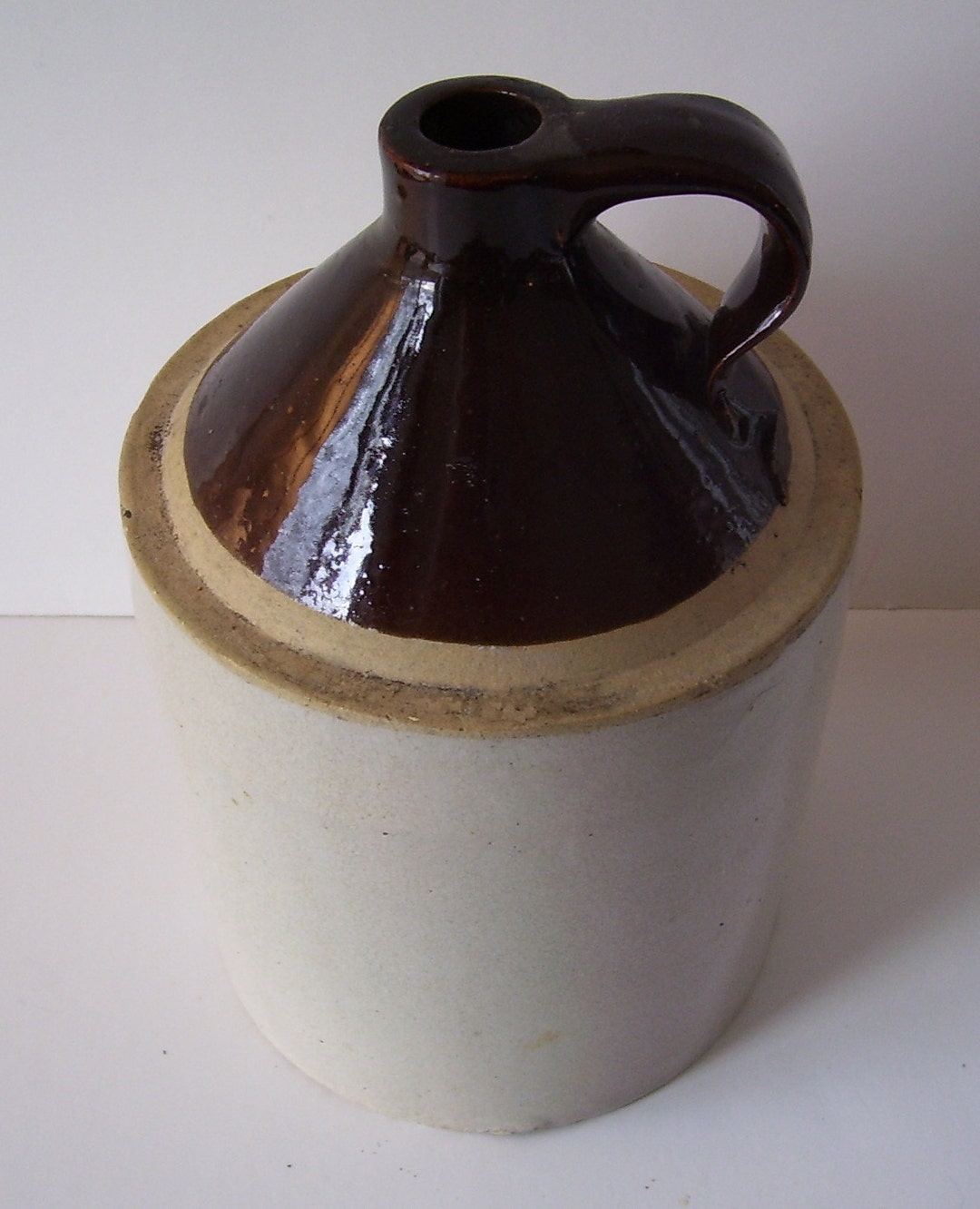 Antique Stoneware Pottery Jug Milk Jug Farm House Milk Jug Vintage