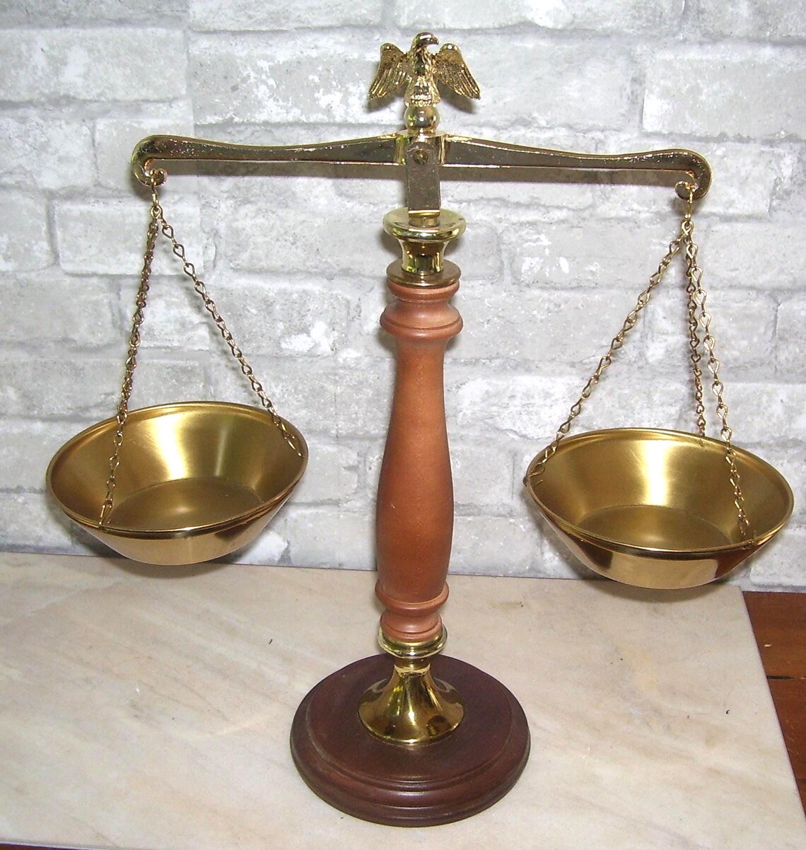 Colonial Scale Gail A Ware by Gailstyn / Brass Double Scale, Eagle Top ...