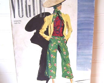 Vintage Vogue Magazine January 1, 1938 - Complete Magazine - Advertising - Fashion Design