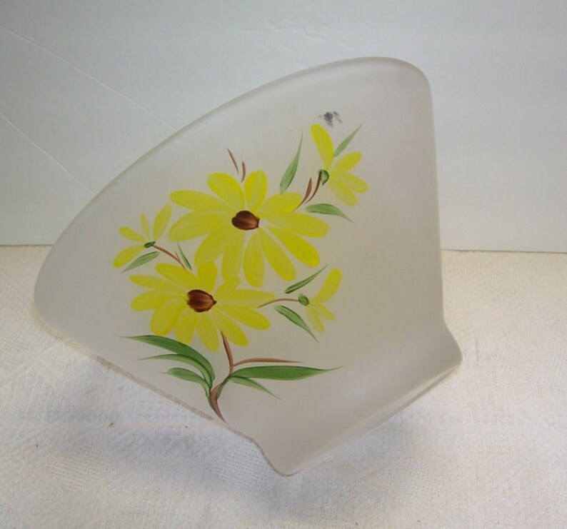 Anchor Hocking Frosted Glass Salad Bowl With Vinegar and Oil Etsy