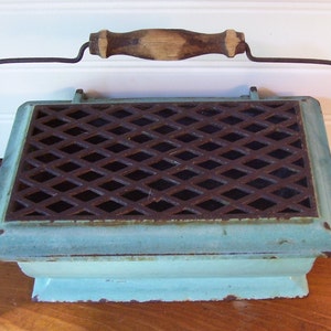 Antique Cast Iron Enamel Foot Warmer Buggy Feet Warmer Farm - Etsy