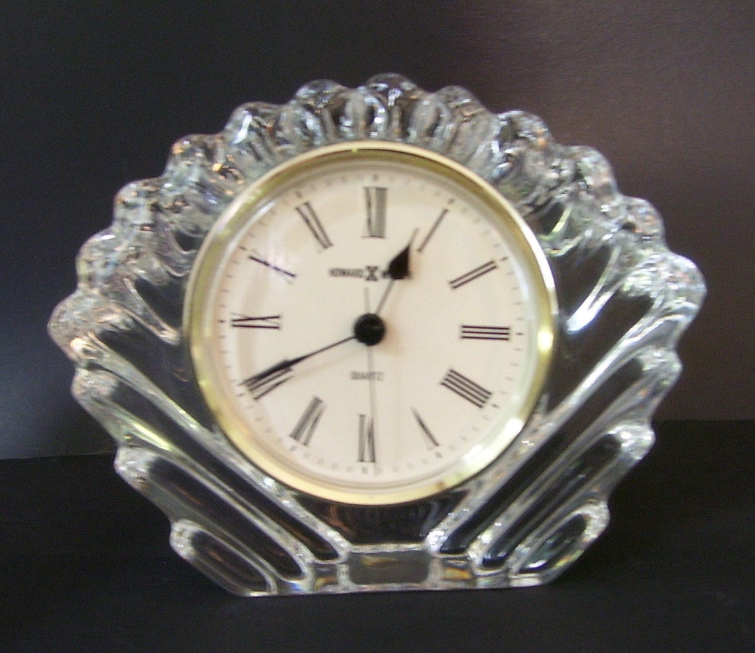 Howard Miller Quartz Lead Crystal Clock/table Top Clock/made in Germany
