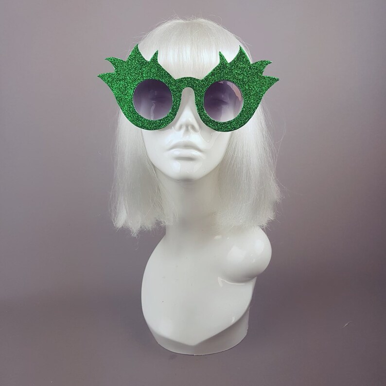 funky glitter glasses