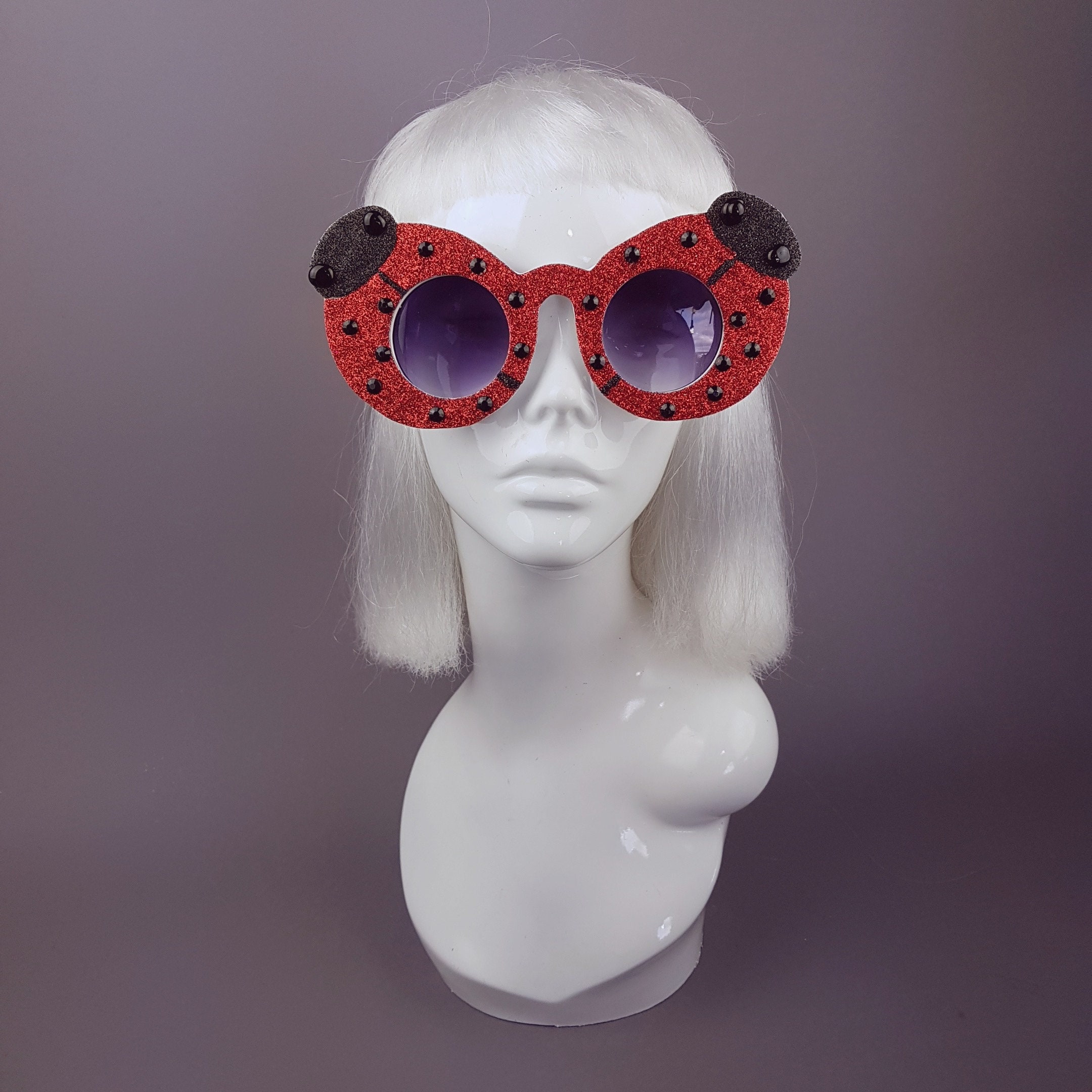 funky glitter glasses