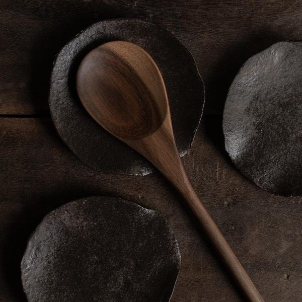 Handmade Ceramic Spoon Rest | Ceramic Spoon Holder Dish, Moody Ceramic Dish, Kitchen Decor, Rustic Farmhouse Decor, Wabi Sabi
