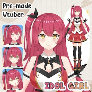 Live2D Vtuber Model for Streaming - Idol Girl | Fully Rigged | Ready to Use | Commercial Use |Anime Avatar for Streaming!