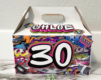 90er Jahre Geschenkschachteln | 90er Jahre Thema Gastgeschenke | 90er Jahre Motto Geburtstagsparty | 90er Jahre Geschenkschachteln | 90er Jahre Motiv Gastgeschenke