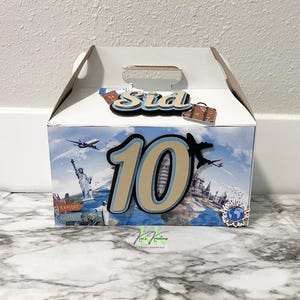 Travel Party Favor Boxes | Travel Theme Party Favors | Beach Birthday Party | Travel Favor Boxes | Travel Theme Favors | Travel Retirement