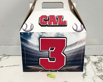 Baseball Party Favor Boxes | Baseball Theme Party Favors | Baseball Birthday Party | Baseball Favor Boxes | Baseball Theme Favors