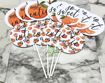 Ozdoby na babeczki z motywem Little Cutie | Dekoracje na imprezę z motywem Little Cutie | Ozdoby na babeczki z motywem Little Cutie | Baby Shower z motywem Little Cutie