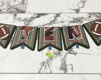 Pancarta de cumpleaños con temática de fútbol / Decoraciones para fiestas temáticas de fútbol / Decoración para fiestas de cumpleaños de fútbol / Pancarta de fútbol / Decoración para fiestas de fútbol