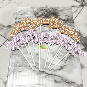 Princess Theme Cupcake Toppers | Princess Theme Party Decorations | Princess Cupcake Toppers | Princess Theme Birthday |Princess Baby Shower
