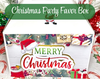 Christmas Party Favor Boxes | Christmas Theme Party Favors | Christmas Favor Boxes | Christmas Favor Boxes | Christmas Box