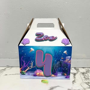 Under the Sea/Mermaid Party Favor Boxes | Under the Sea/Mermaid Theme Party Favors | Under the Sea/Mermaid Favor Boxes | Mermaid Favor Boxes