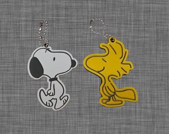 Double-Sided Snoopy and Woodstock Keychain