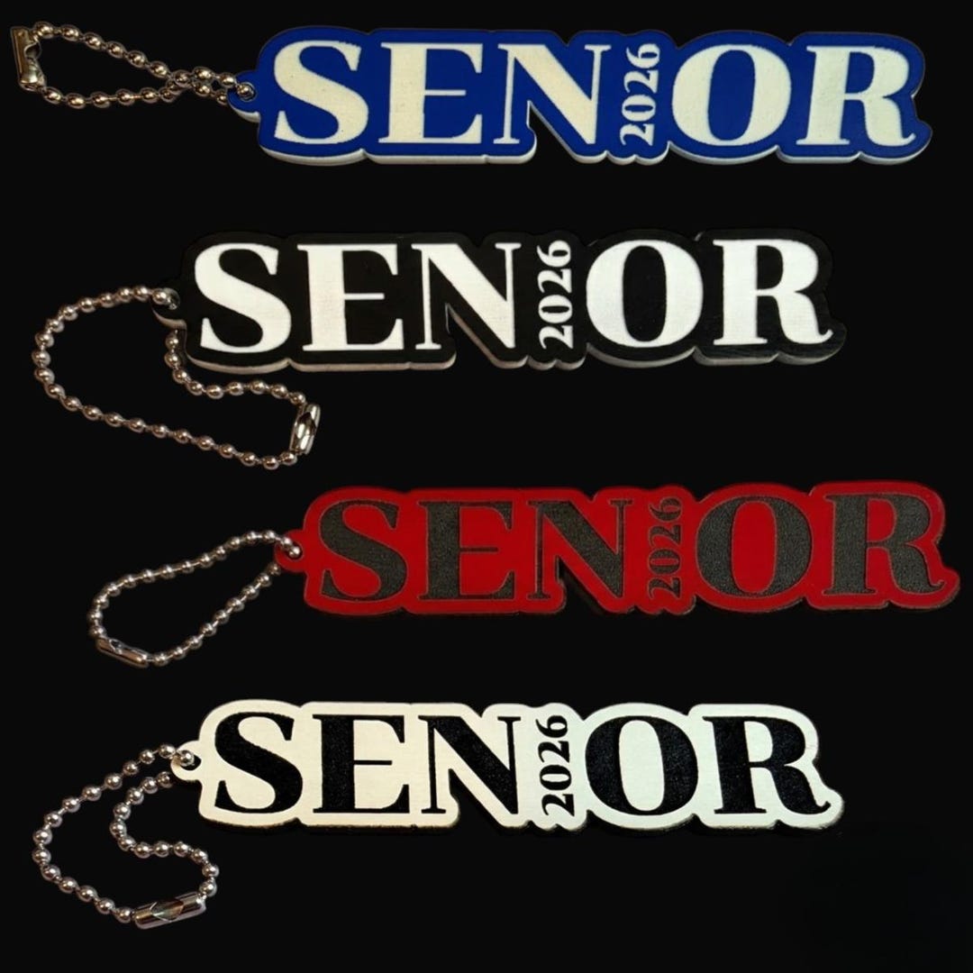 Custom Class of 2026 Senior Year Acrylic Keychains | Graduation Gift ...