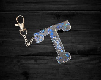 Custom Personalized Initial Keychain
