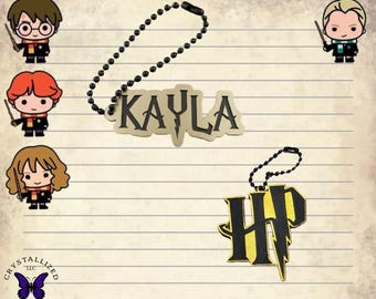 Llavero de mago personalizado, llavero mágico con nombre personalizado, llavero de rayo bicolor, regalos inspirados en el mundo mágico.