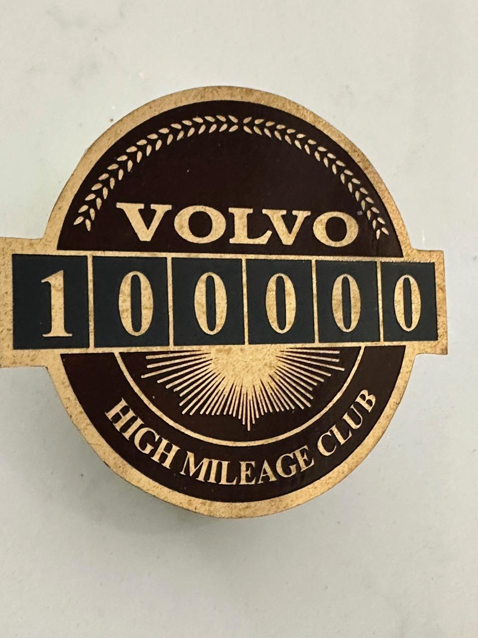 High Mileage Emblem 100K Compatible With Volvo P1800 544 122 240