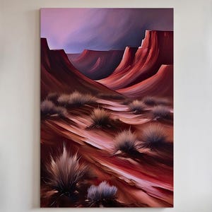 Red Rock Canyon Canvas Print: Southwest Desert Landscape Wall Art