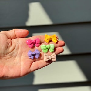 Decorative Mini Bow Magnet Set, Custom Small Magnets, Magnetic Coquette Gift for Mini Fridge, Handmade Gifts