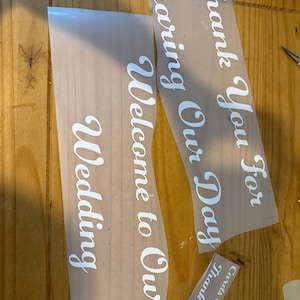 LARGE Pre cut vinyl lettering