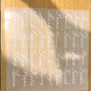 Pre cut vinyl lettering