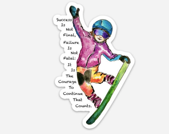 Snowboarder Sticker