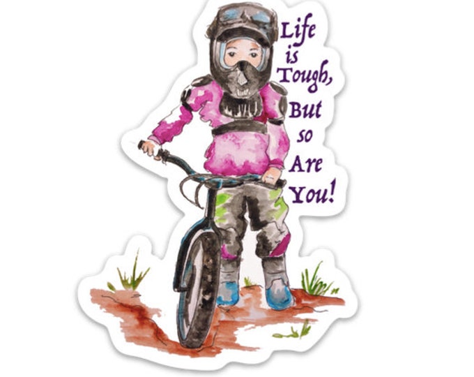 Mountain Biker Sticker