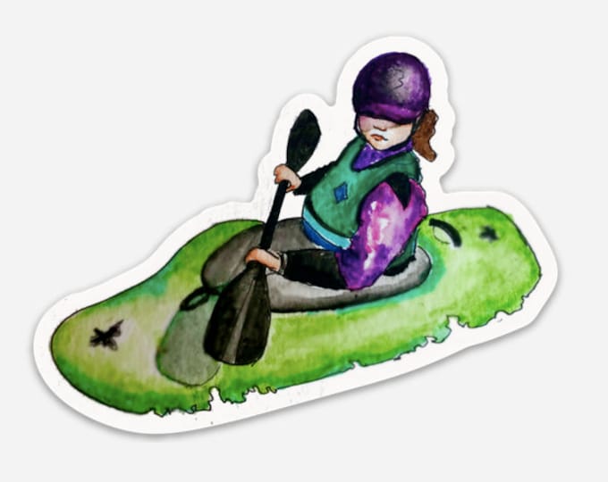 Green Playboat sticker