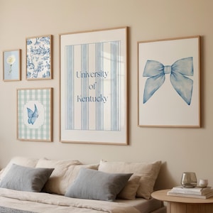 University of Kentucky Coquette Digital Art/Wildcat Dorm Decor/Kentucky Apartment Wall Art