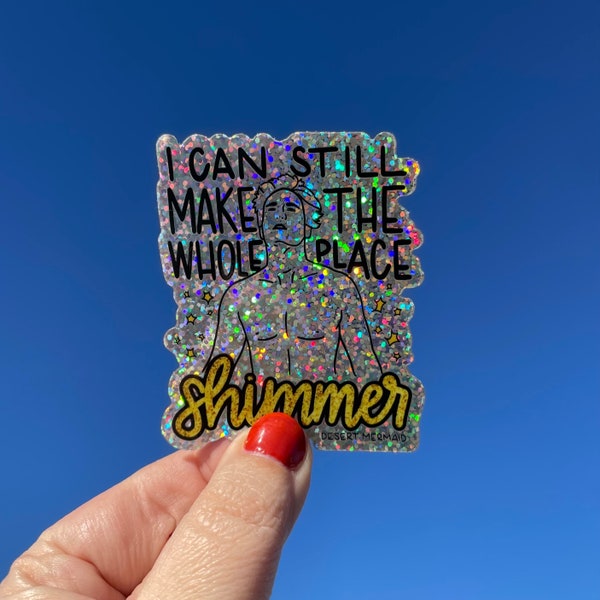 Bejeweled Edward Glitter Sticker