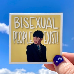 Charlie Spring Bisexual People Exist Sticker