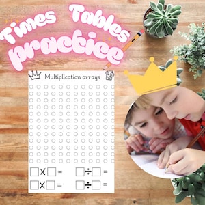 Schnelle Multiplikationsübung, ADHD, SEN und Dyskalkulie-Freundlich | Slay Königin | primas Multiplikations Arbeitsblatt | PDF-Datei