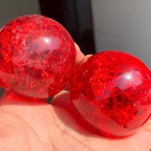 1.9&#39;&#39;+  Titanium Rainbow Magical Aura Crackle Sphere,Crystal Glass Ball,quartz Crystal,Crystal Ball,Crystal sphere,crystal Gifts 1pc
