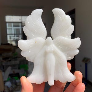 White Jade Angel - Etsy