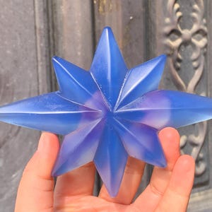 5.5&#39;&#39;+ Blue opalite  ,quartz crystal,hand carved,crystal North Star,North Star skull,Home Decoration Crystal Gifts 1pc
