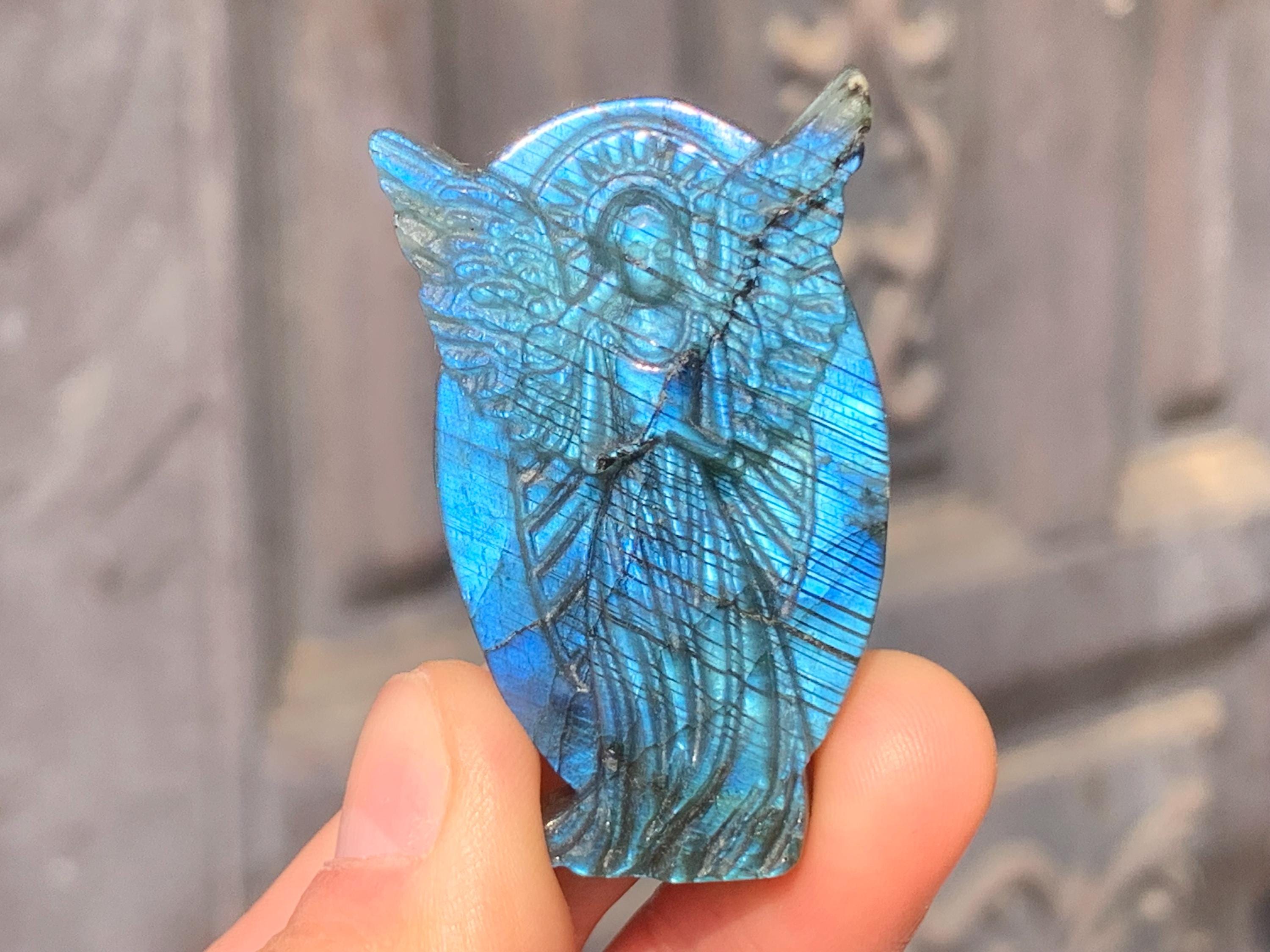 Gemstone carved angels large - Etsy 日本