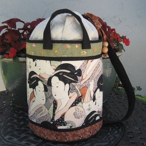 Go-To-Market Bucket Bag PATTERN - Beach Bag, Knitting Bag, Large Project Bag, Market Bag