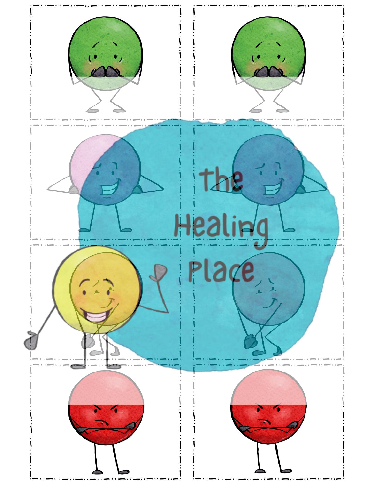 Emotion memory game emotion identification school counseling activity